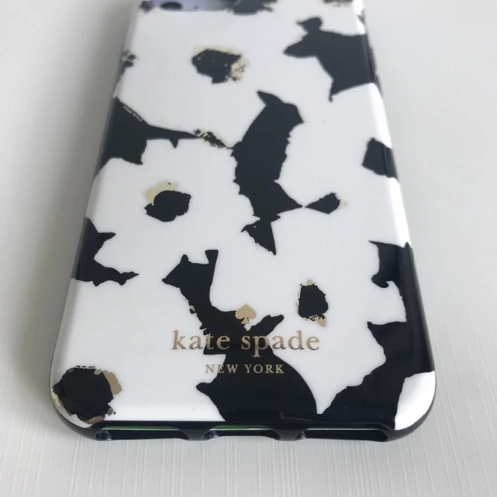 New Kate Spade Floating Floral Black White IPHONE Case Protector 6/6s 7/8